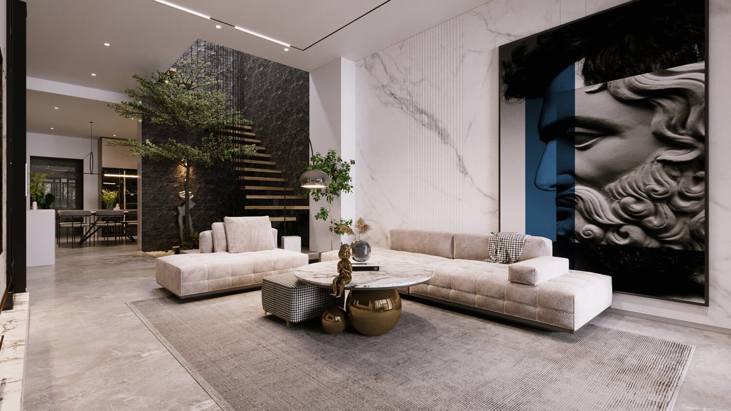 3D Interior Model Living room Scene 3dsmax 249877