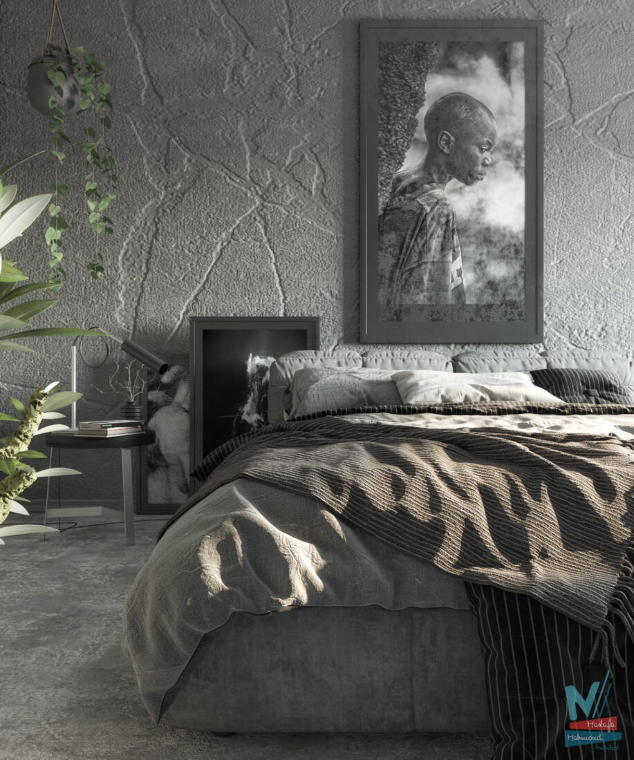 3D Interior Model Bed Room Scene 3dsmax 2312377