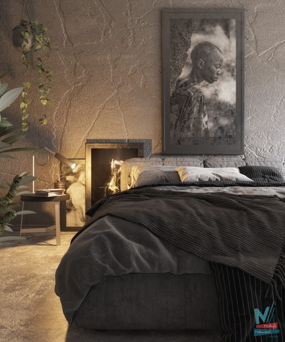 3D Interior Model Bed Room Scene 3dsmax 2312377