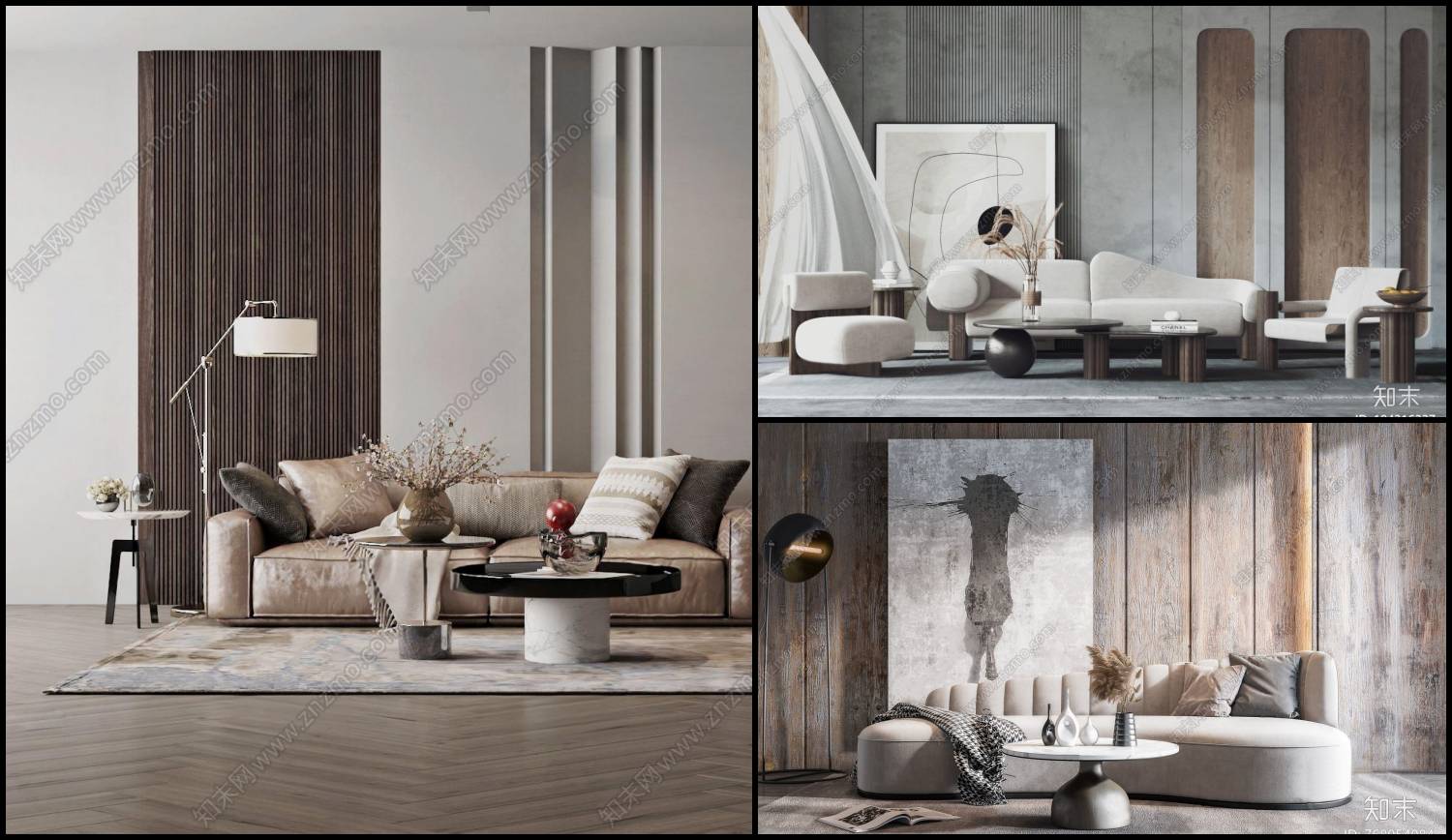 3D Interior Model Living room Scene 3dsmax 2411019