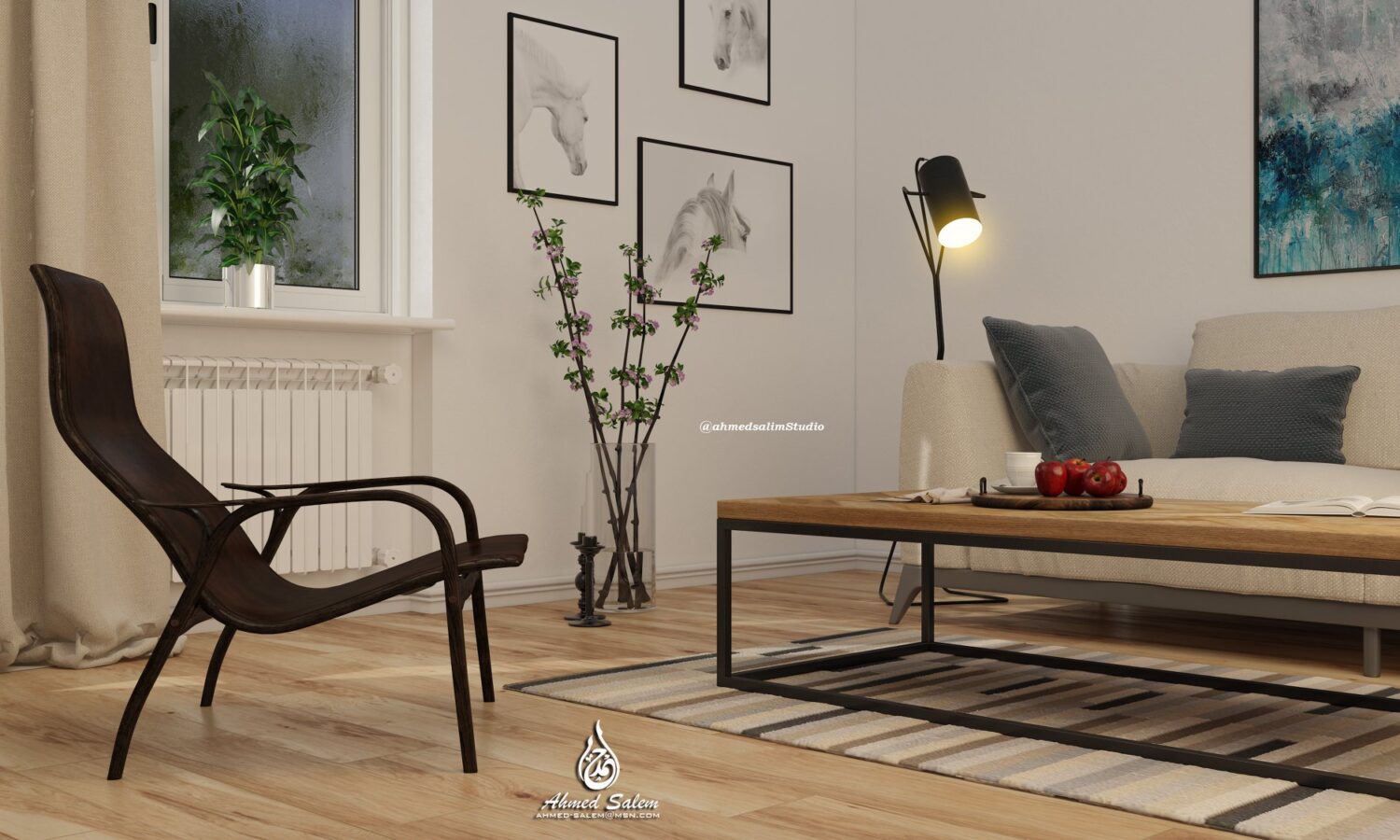 3D Interior Model Living room Scene 3dsmax 2411088