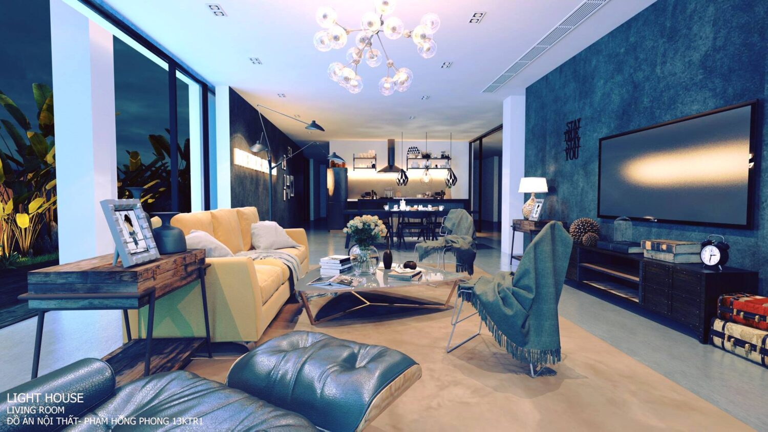 3D Interior Model Living room Scene 3dsmax 2411109