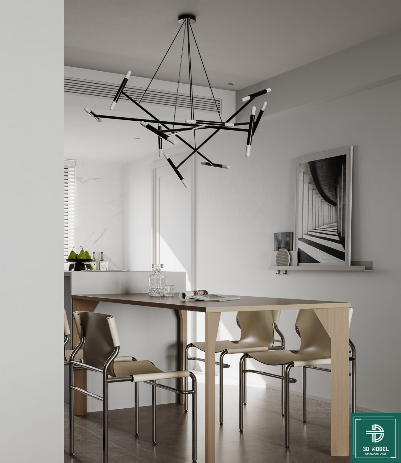 3D Interior Model Living room Scene 3dsmax 2411218