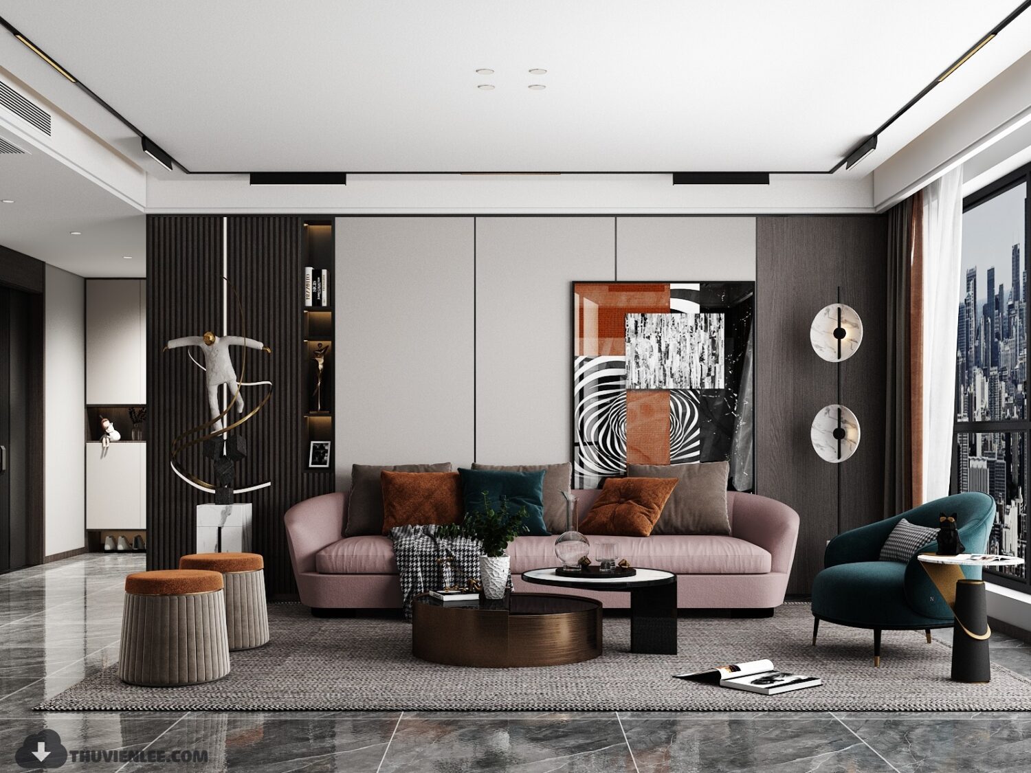 3D Interior Model Living room Scene 3dsmax 2412192