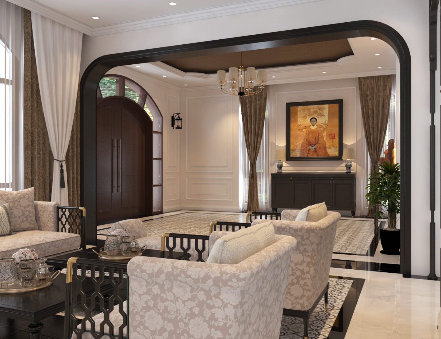 3D Interior Model Living room Scene 3dsmax 2412220