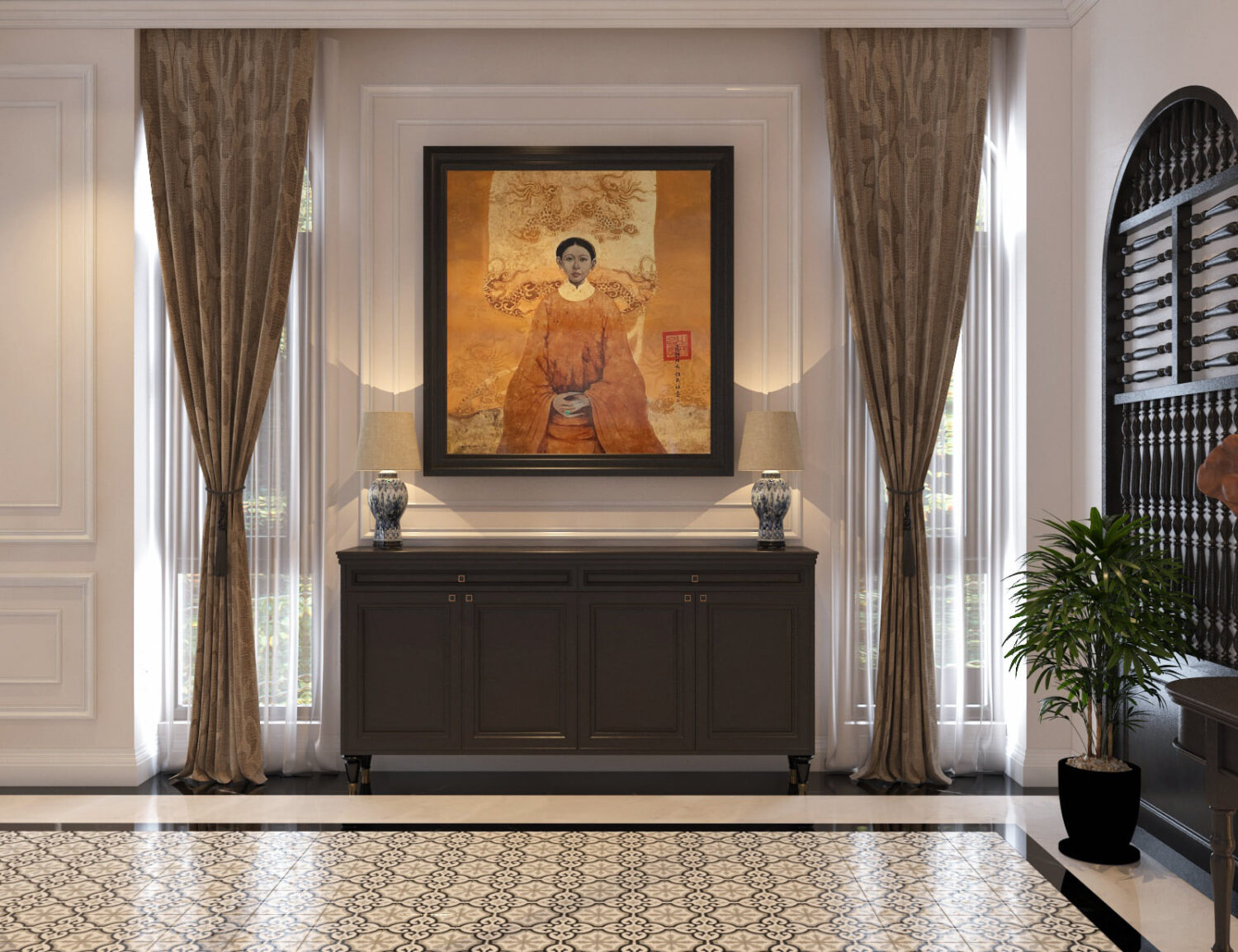 3D Interior Model Living room Scene 3dsmax 2412220