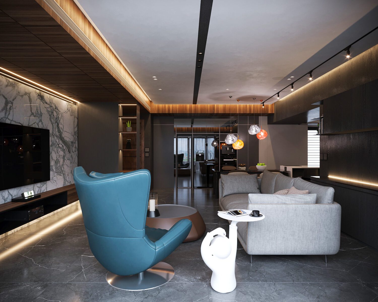 3D Interior Model Living room Scene 3dsmax 2412270