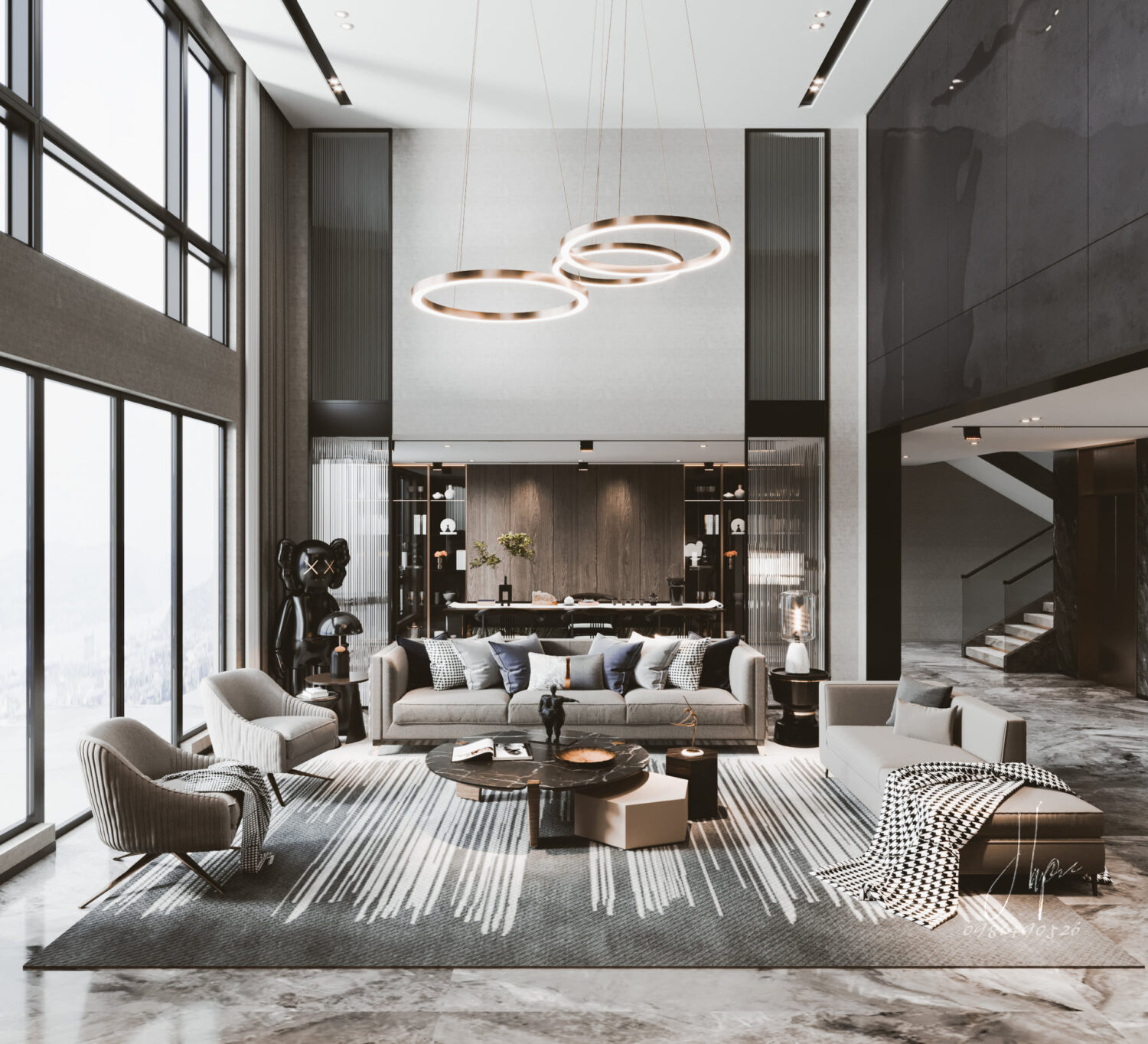 3D Interior Model Living room Scene 3dsmax 2412295