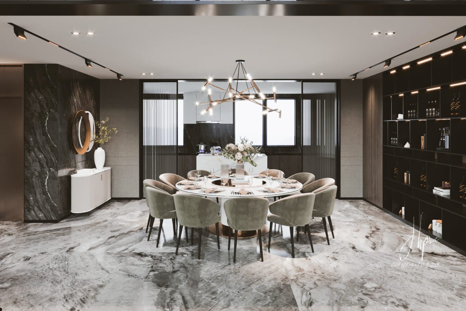 3D Interior Model Living room Scene 3dsmax 2412295