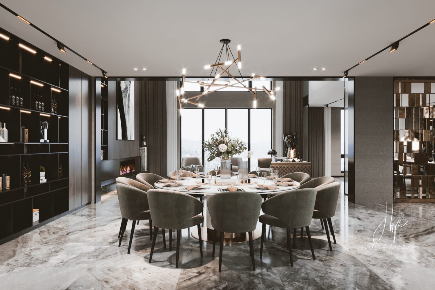 3D Interior Model Living room Scene 3dsmax 2412295