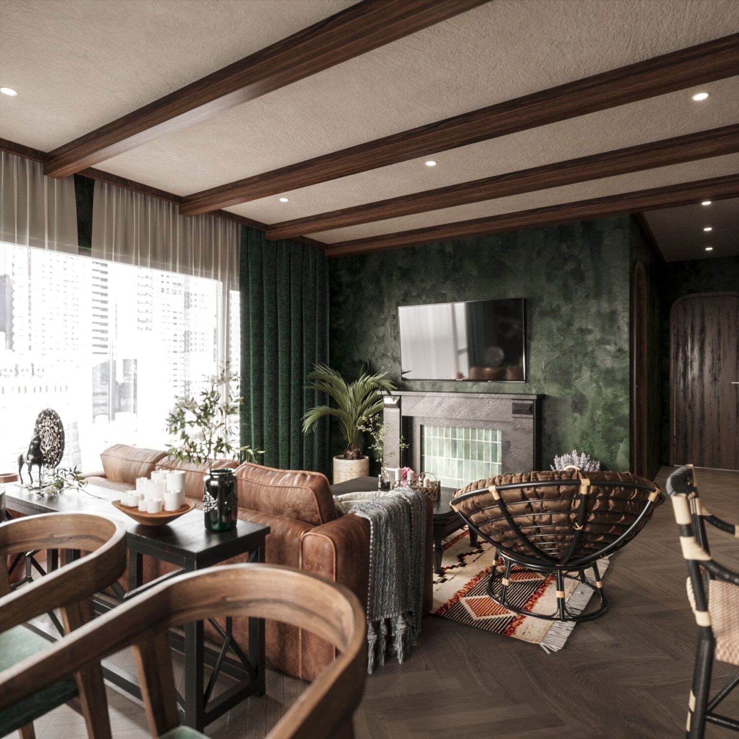 3D Interior Model Living room Scene 3dsmax 2412313