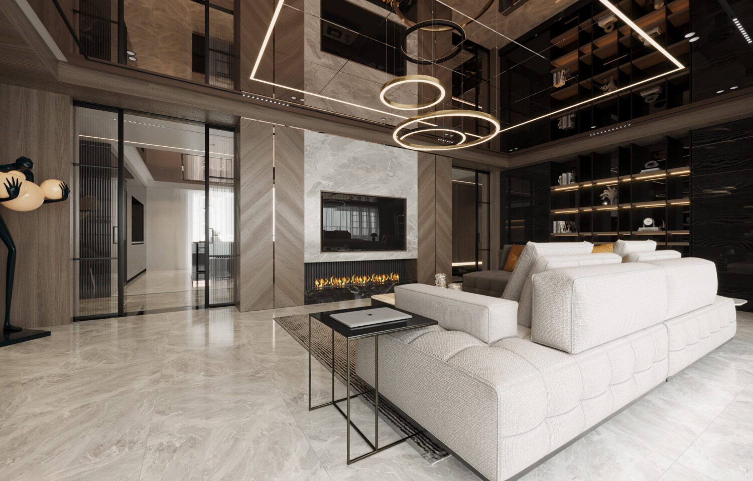 3D Interior Model Living room Scene 3dsmax 2412371