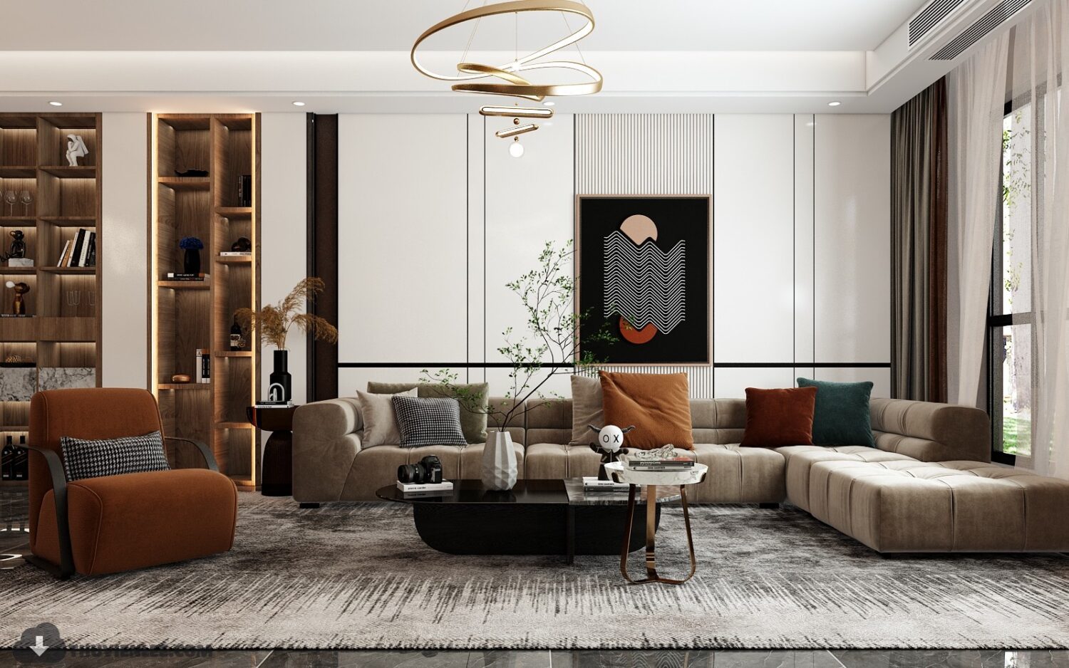 3D Interior Model Living room Scene 3dsmax 2412399