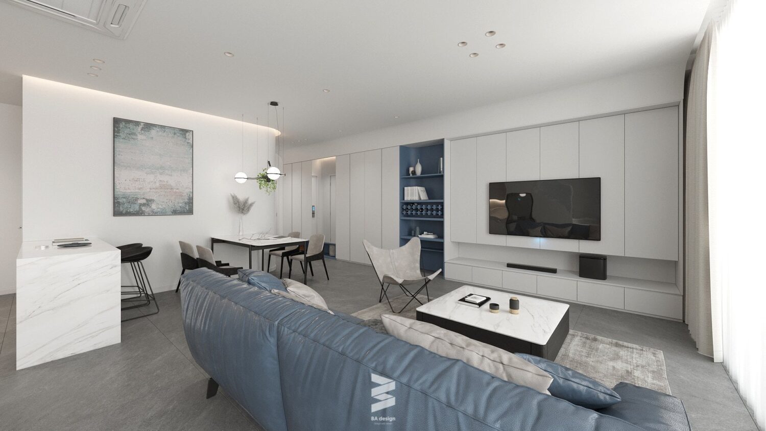 3D Interior Model Living room Scene 3dsmax 2412401