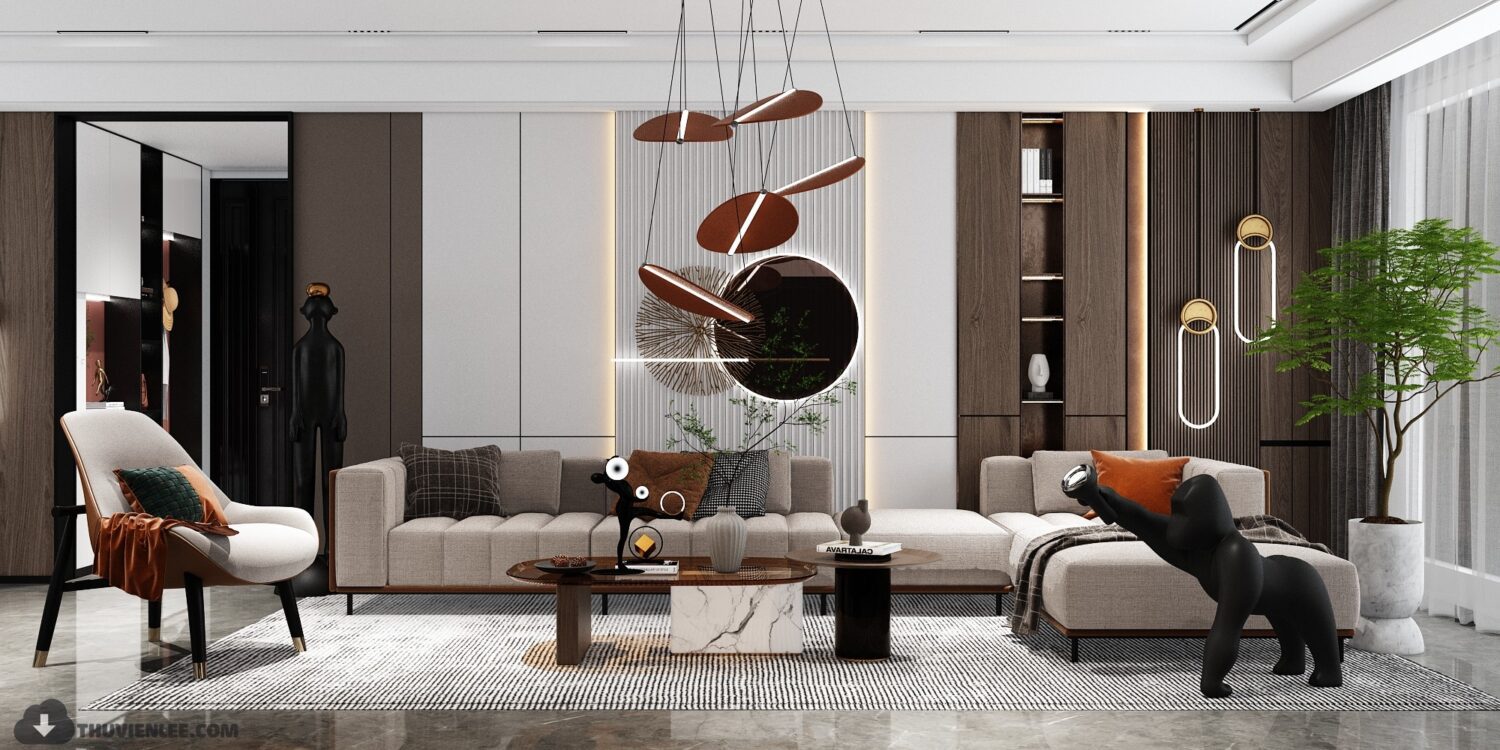 3D Interior Model Living room Scene 3dsmax 2412418