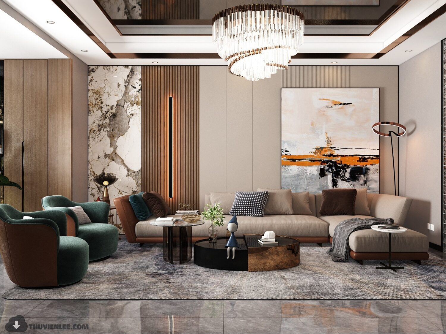 3D Interior Model Living room Scene 3dsmax 2412432