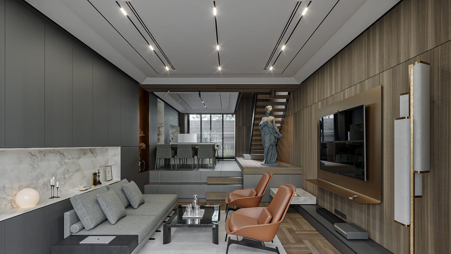 3D Interior Model Living room Scene 3dsmax 2412460