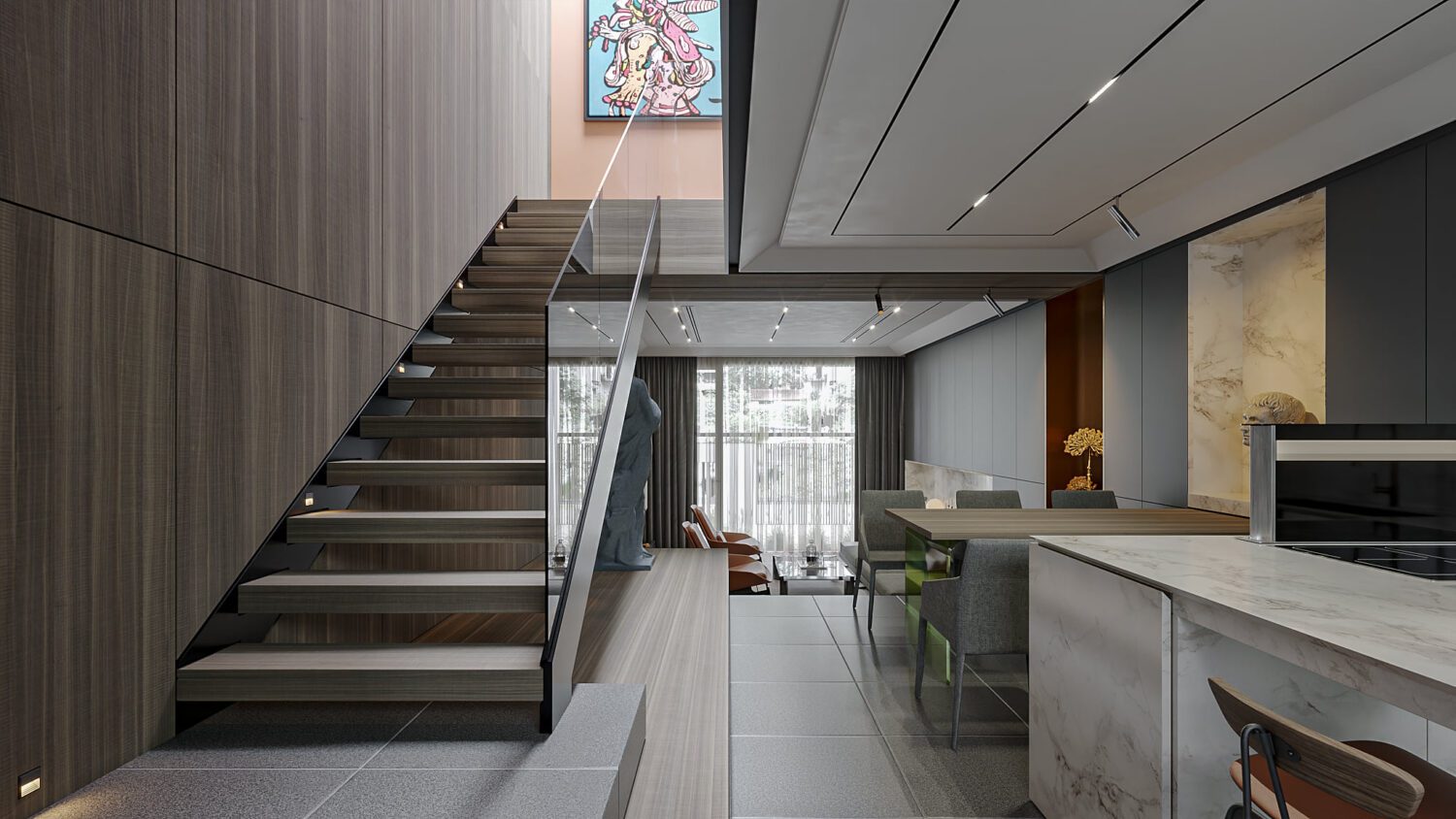 3D Interior Model Living room Scene 3dsmax 2412460