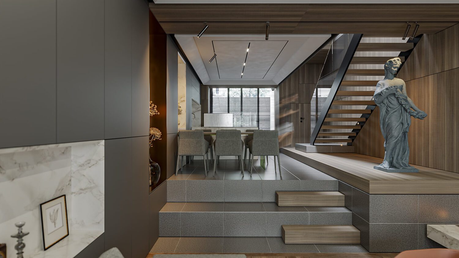 3D Interior Model Living room Scene 3dsmax 2412460