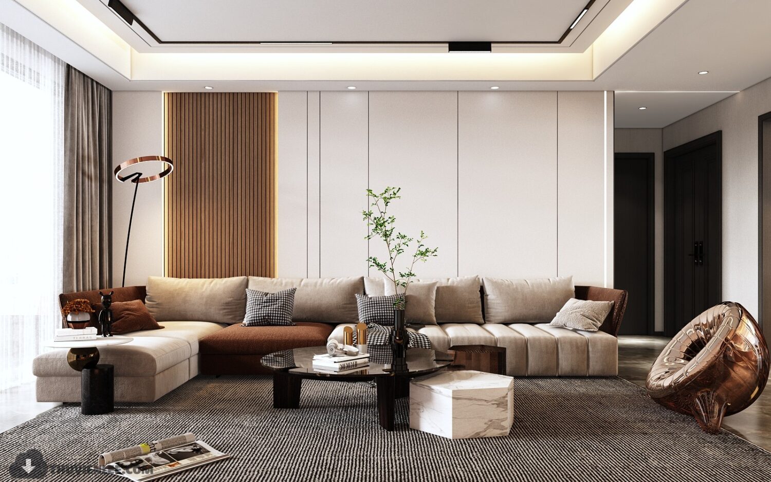 3D Interior Model Living room Scene 3dsmax 2412476