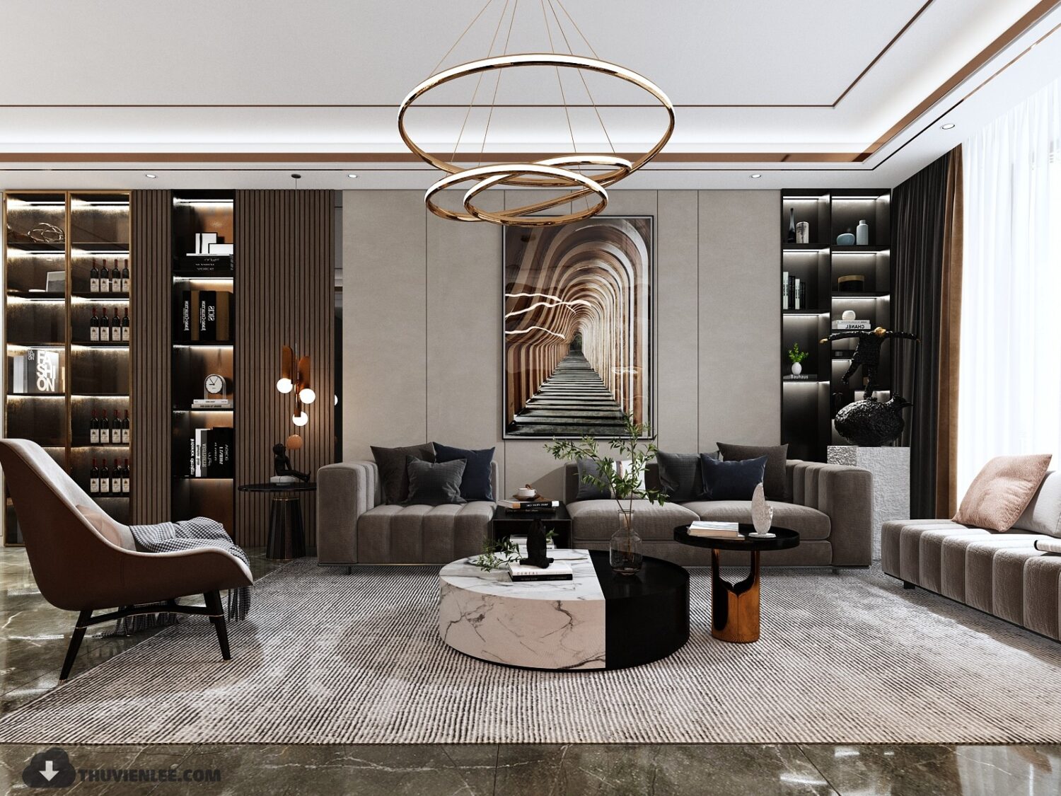 3D Interior Model Living room Scene 3dsmax 2412486