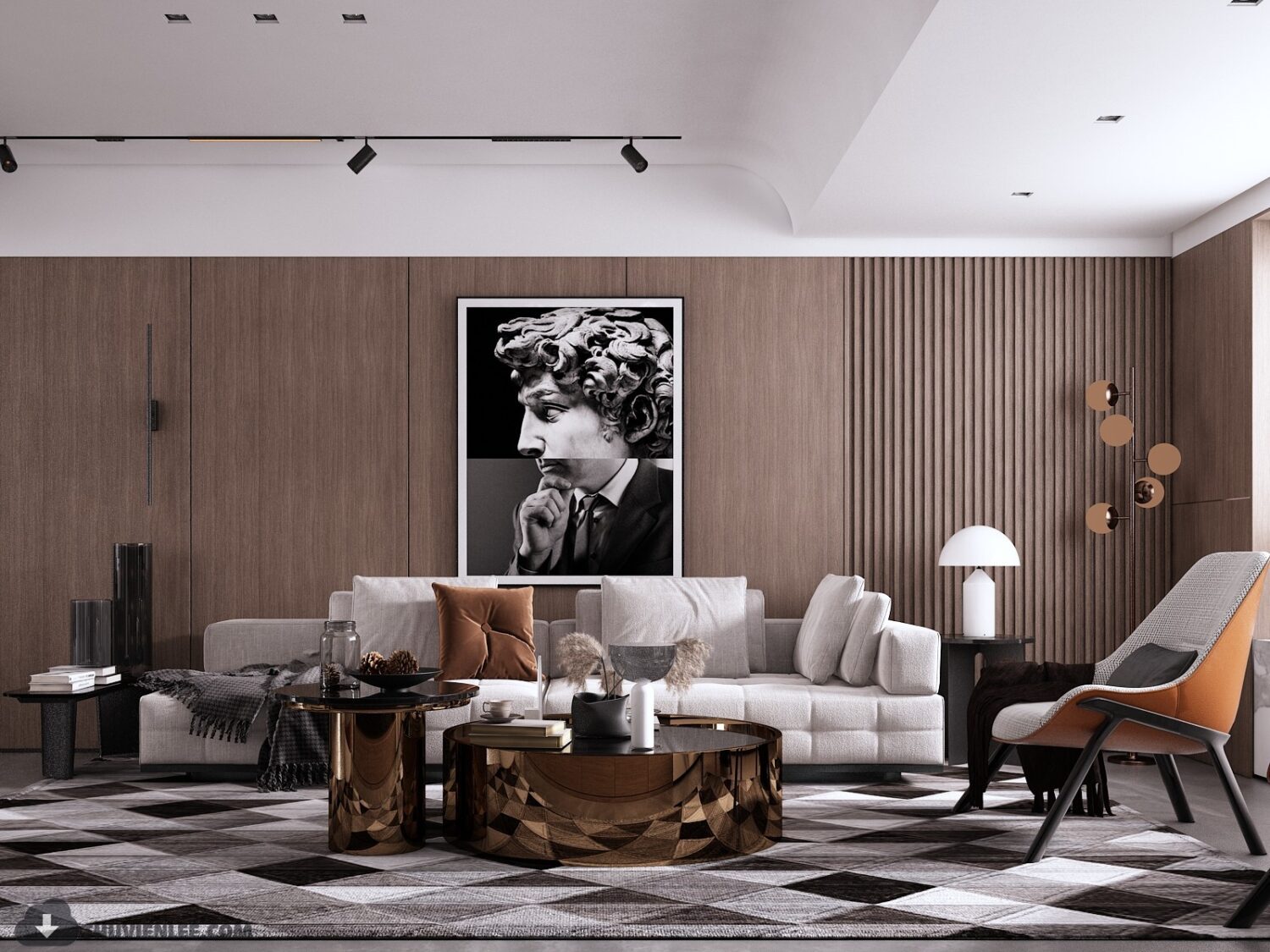 3D Interior Model Living room Scene 3dsmax 2412495