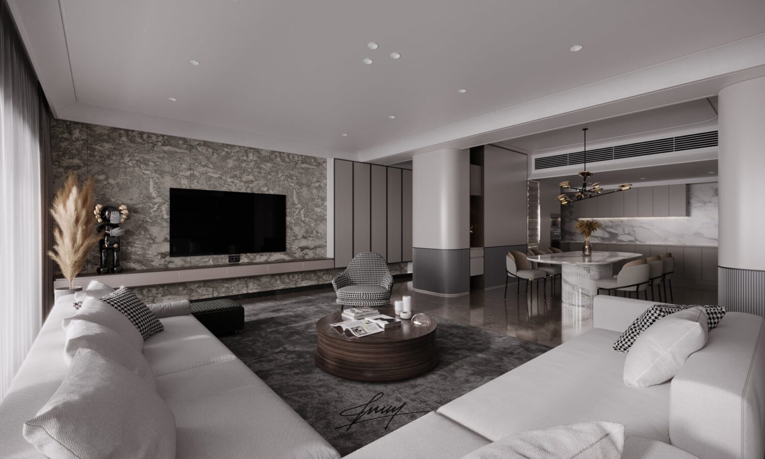 3D Interior Model Living room Scene 3dsmax 2412497