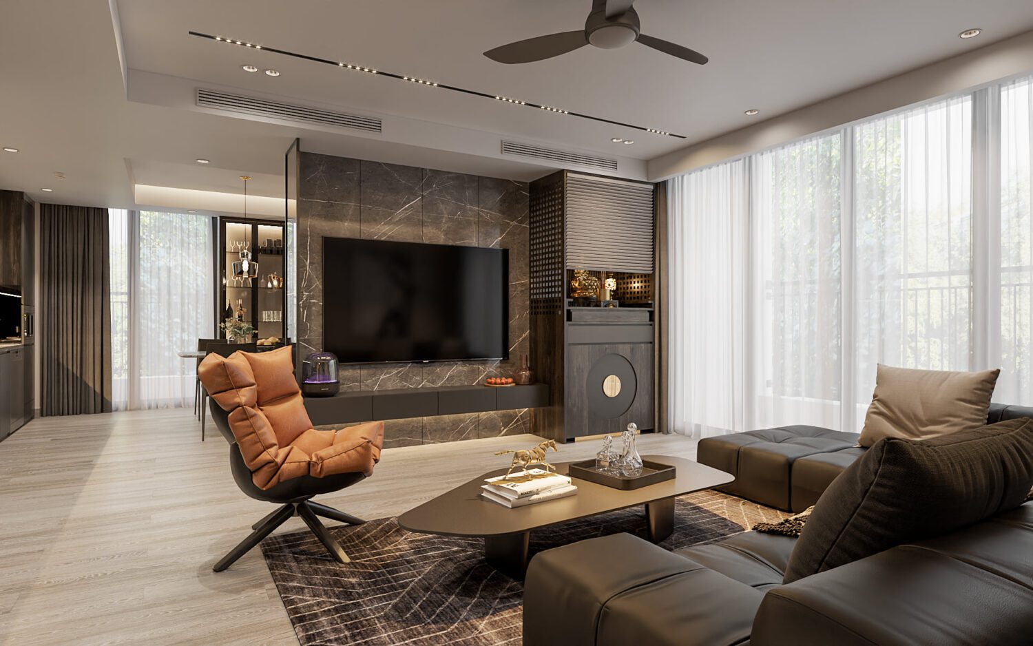 3D Interior Model Living room Scene 3dsmax 2412500