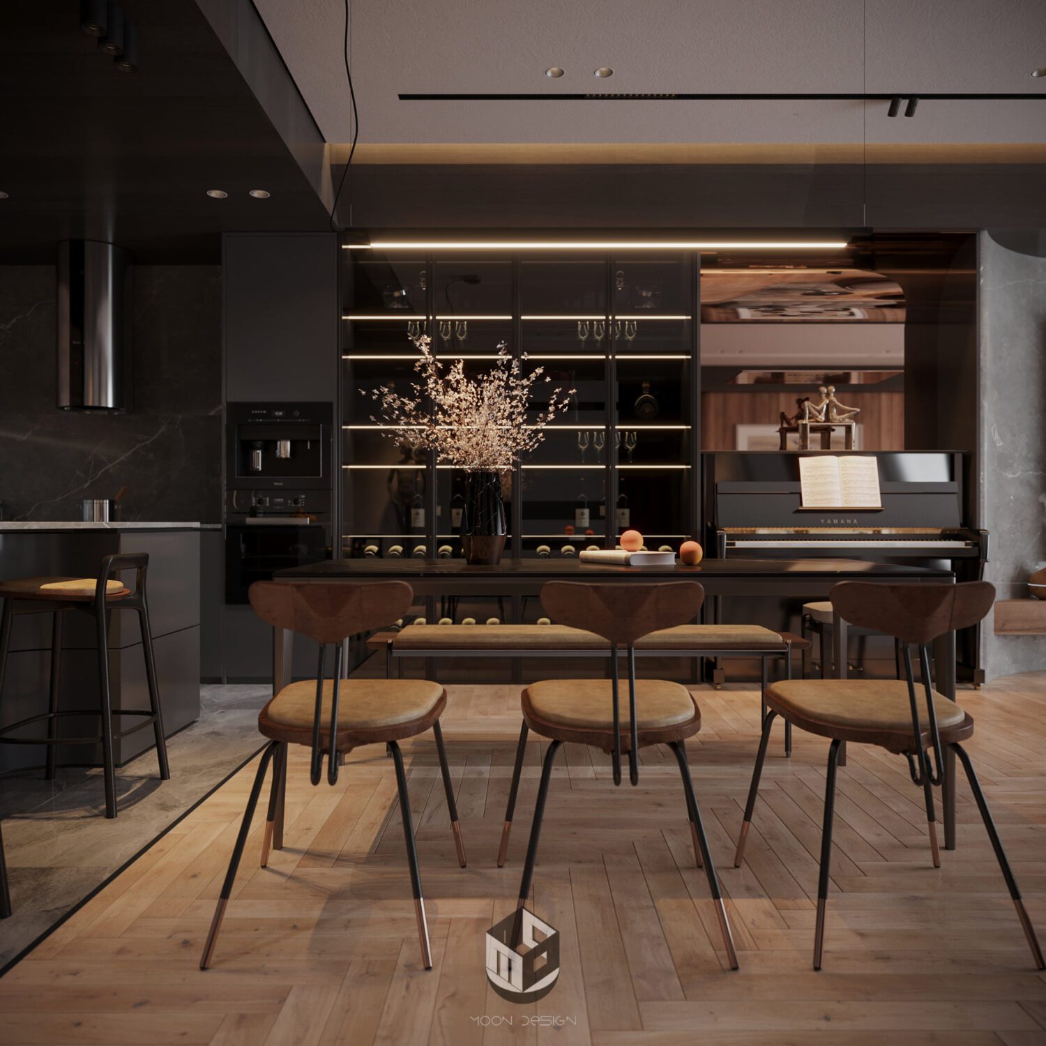 3D Interior Model Living room Scene 3dsmax 2412502