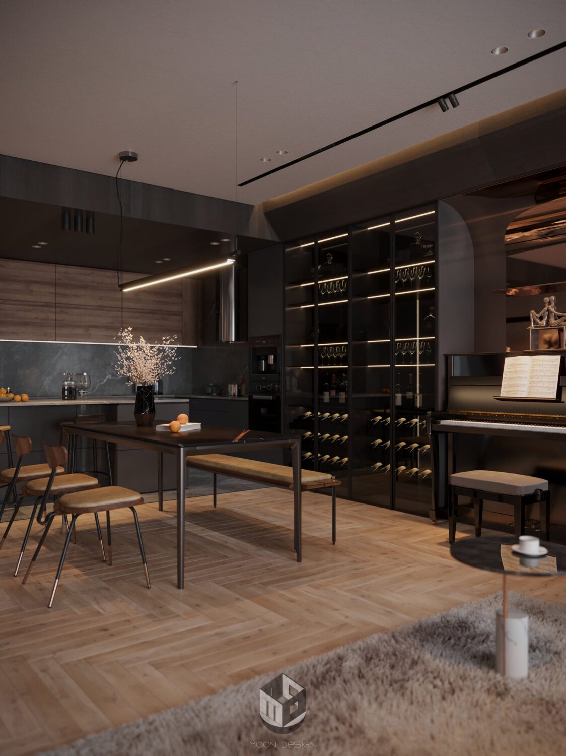 3D Interior Model Living room Scene 3dsmax 2412502