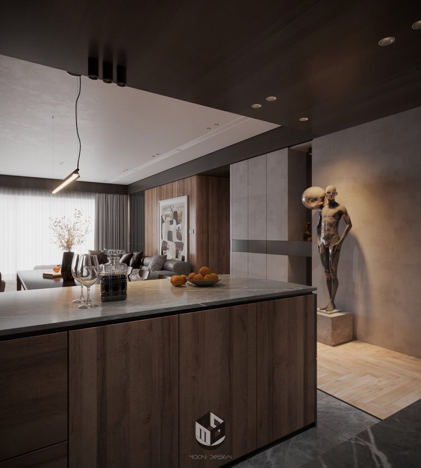 3D Interior Model Living room Scene 3dsmax 2412502