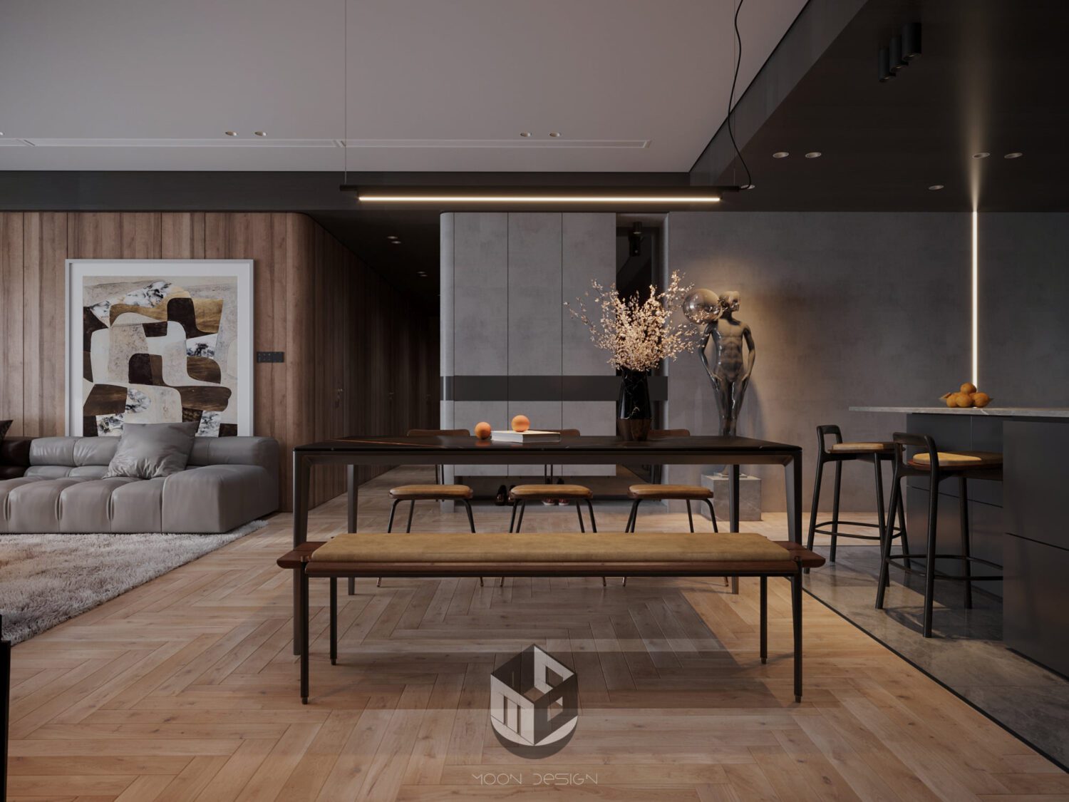 3D Interior Model Living room Scene 3dsmax 2412502