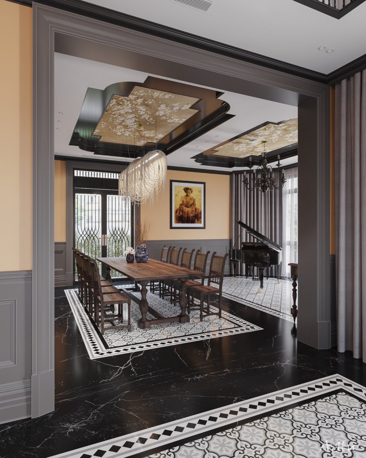 3D Interior Model Living room Scene 3dsmax 2412507