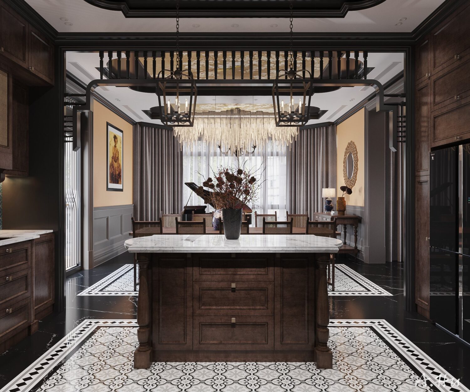 3D Interior Model Living room Scene 3dsmax 2412507