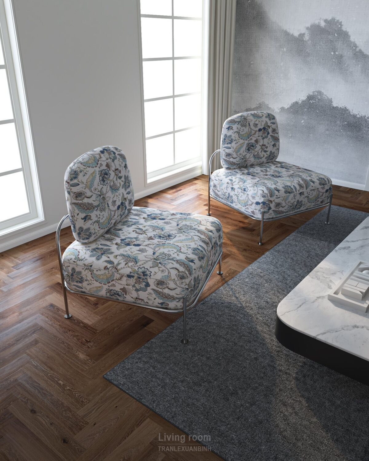 3D Interior Model Living room Scene 3dsmax 2412520