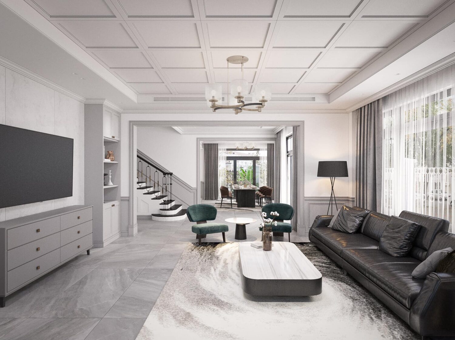 3D Interior Model Living room Scene 3dsmax 2412525