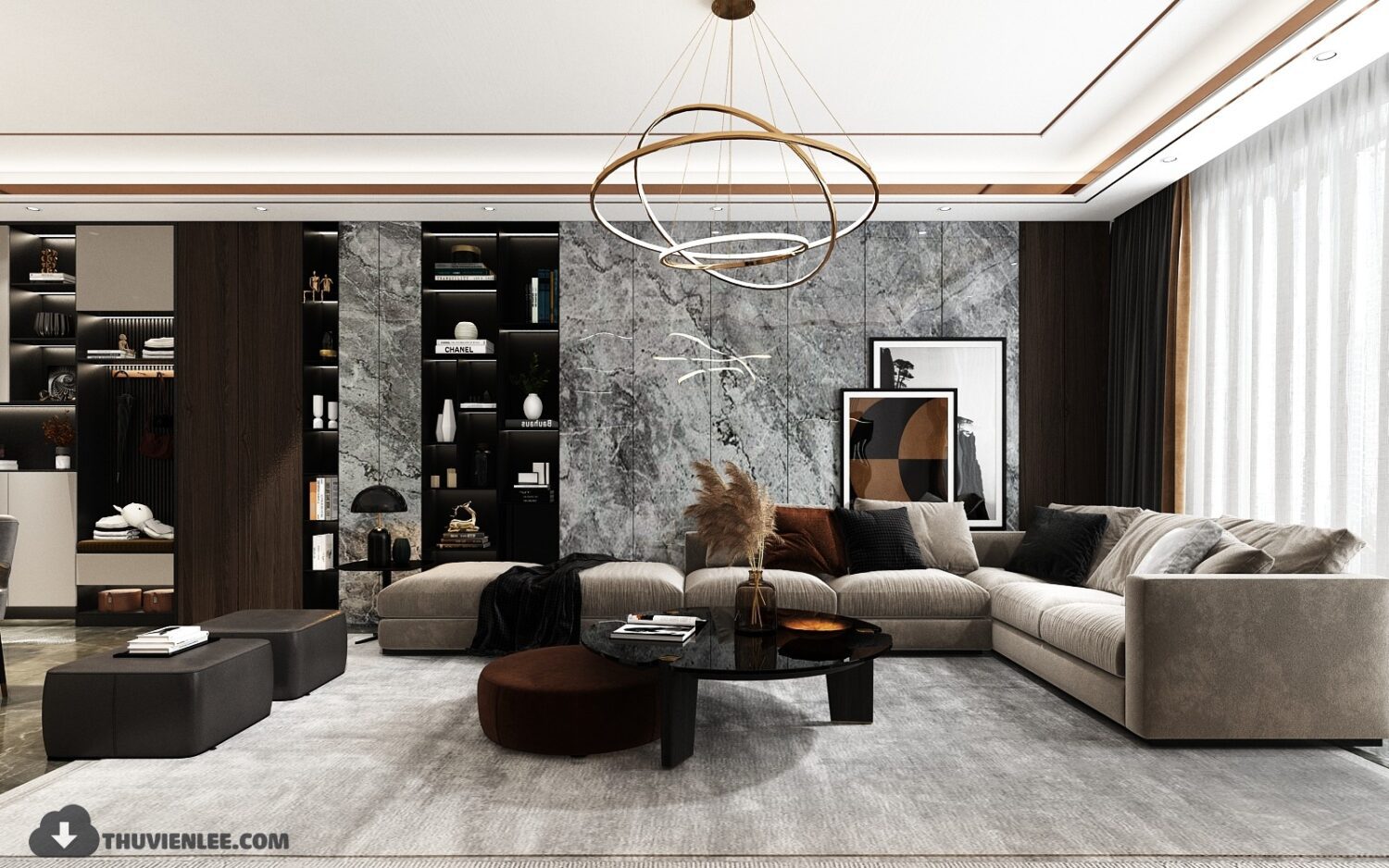 3D Interior Model Living room Scene 3dsmax 2412551