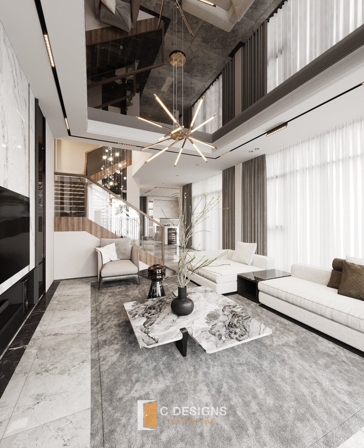 3D Interior Model Living room Scene 3dsmax 2412569