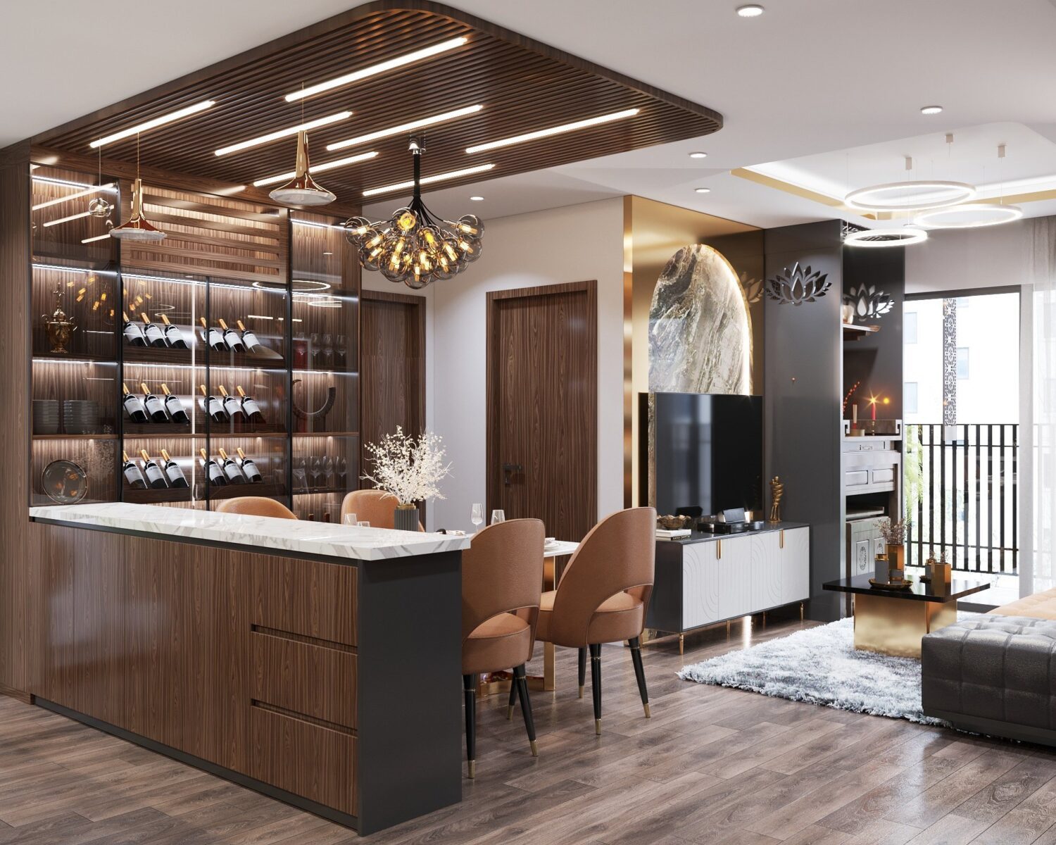 3D Interior Model Living room Scene 3dsmax 2412581