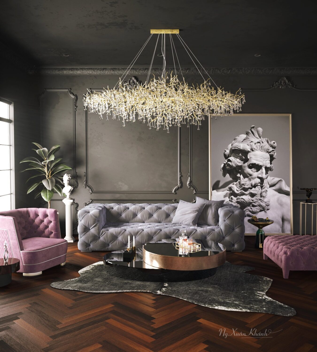 3D Interior Model Living room Scene 3dsmax 2412589