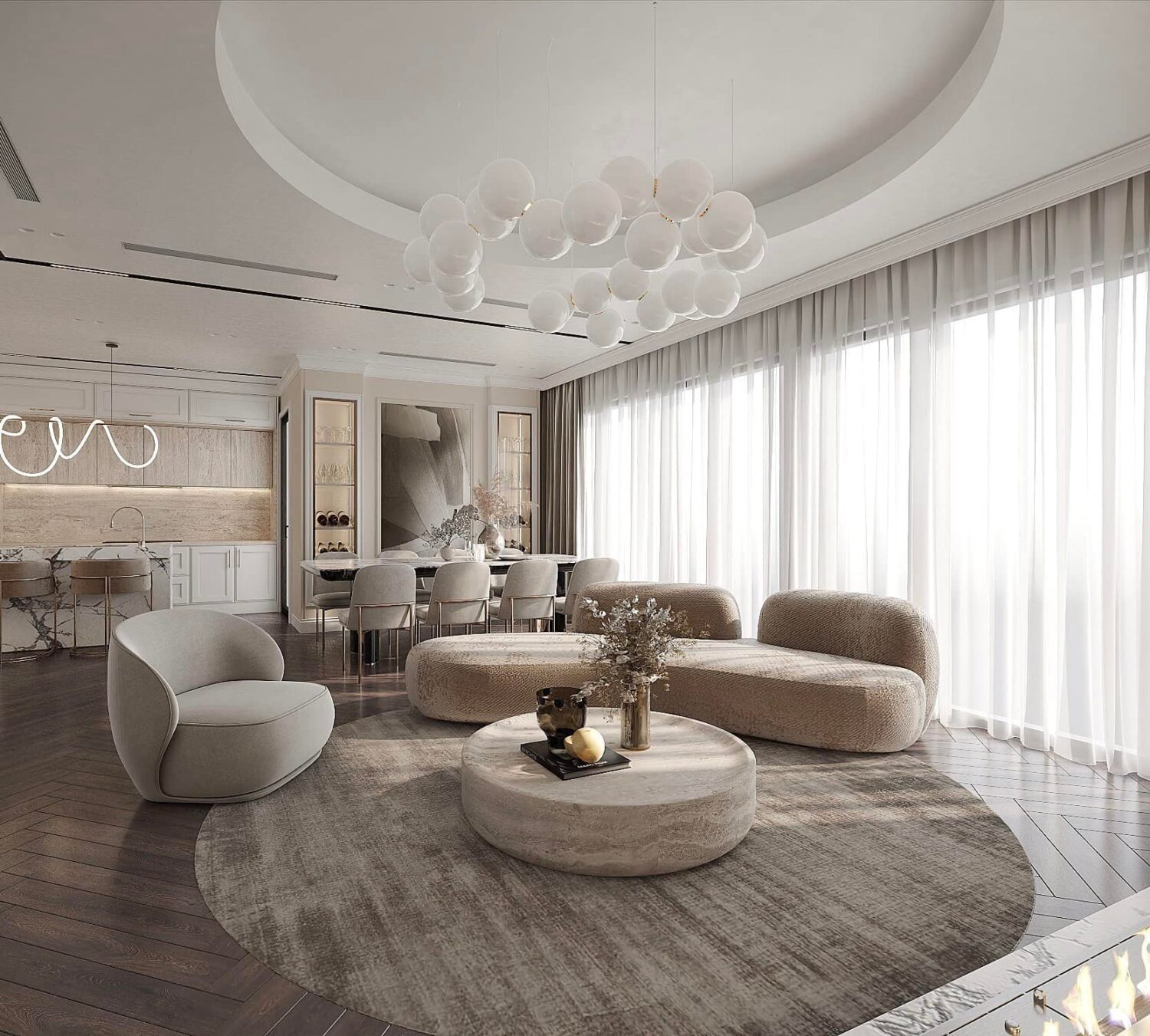 3D Interior Model Living room Scene 3dsmax 2412596