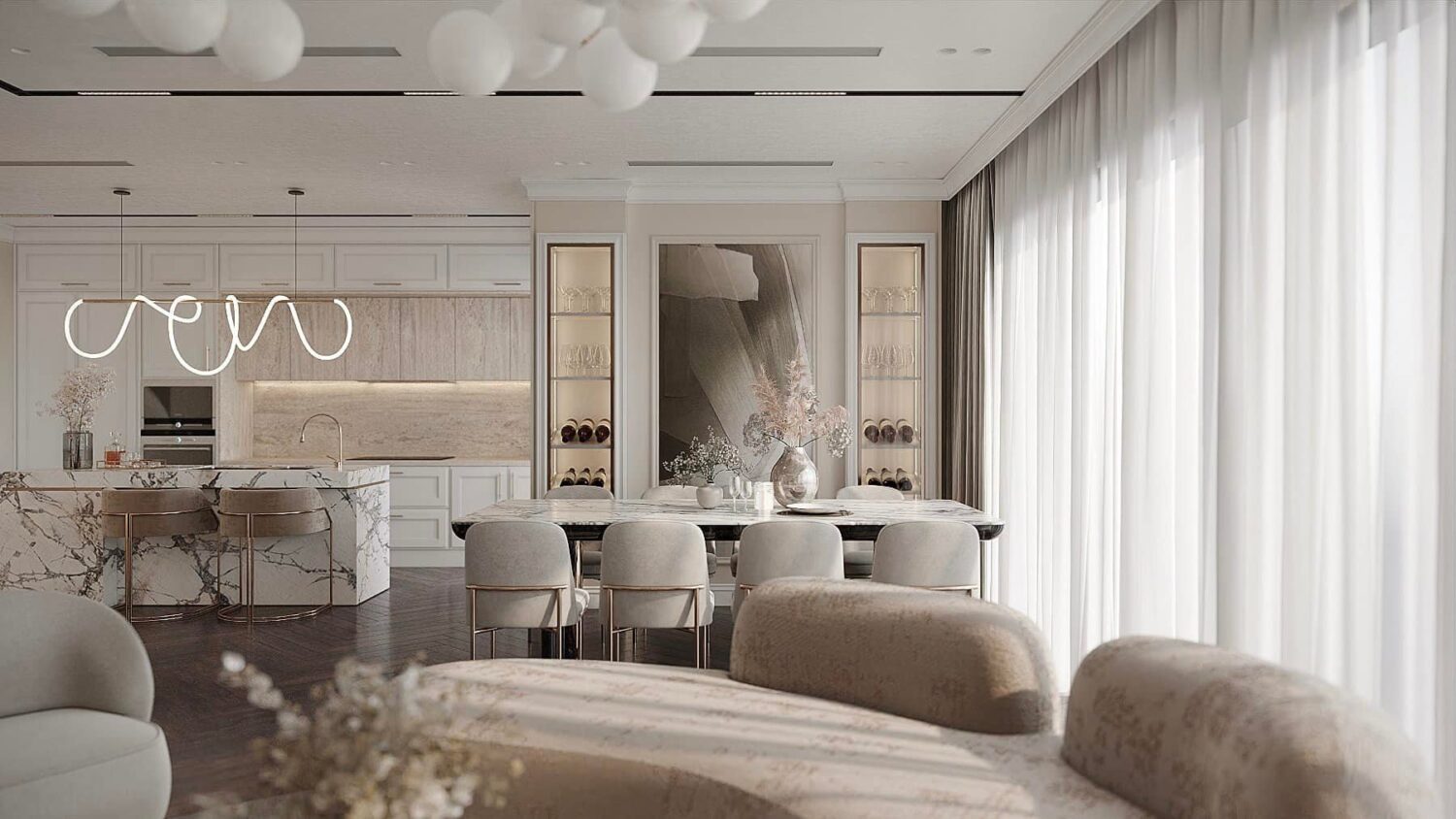 3D Interior Model Living room Scene 3dsmax 2412596