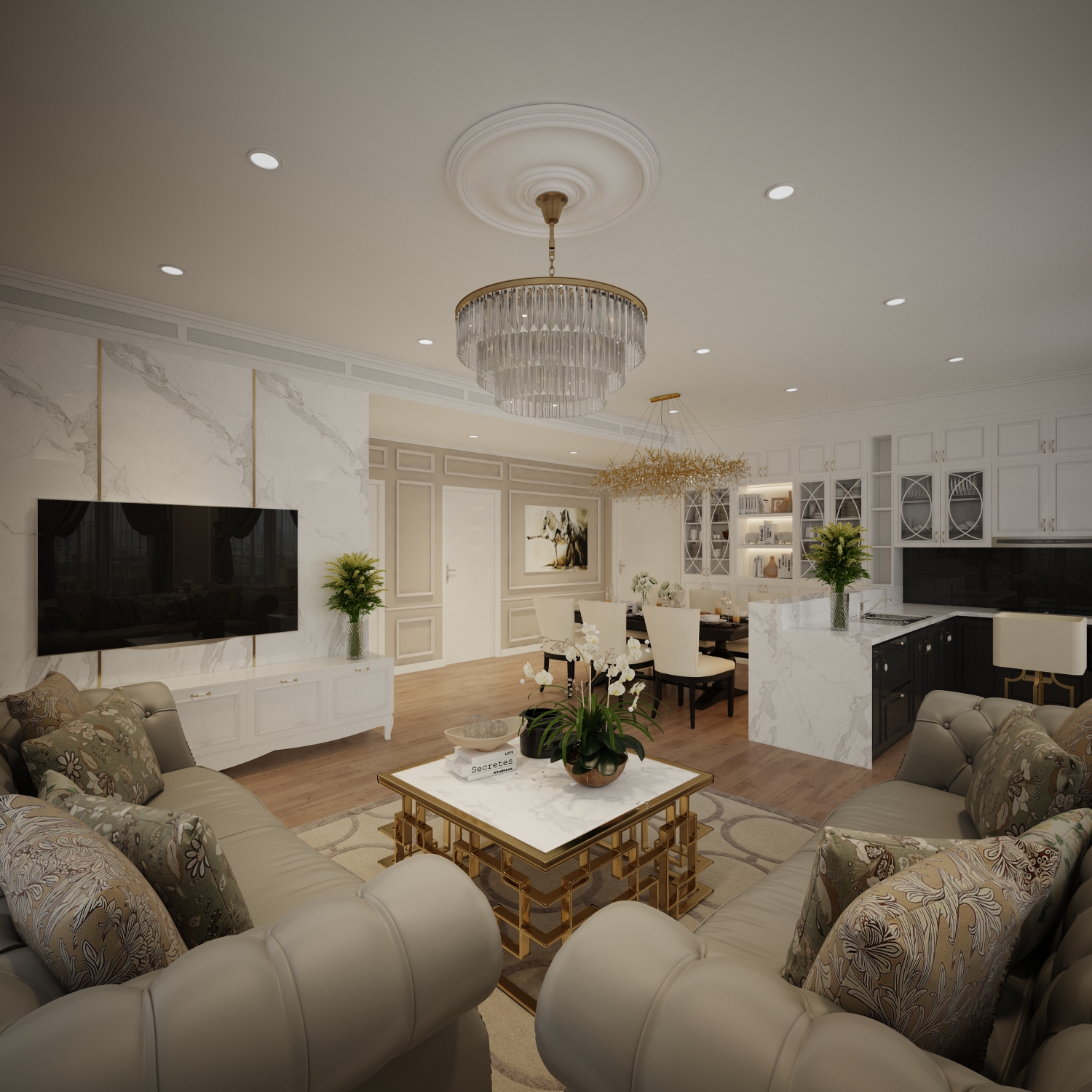 3D Interior Model Living room Scene 3dsmax 2412613