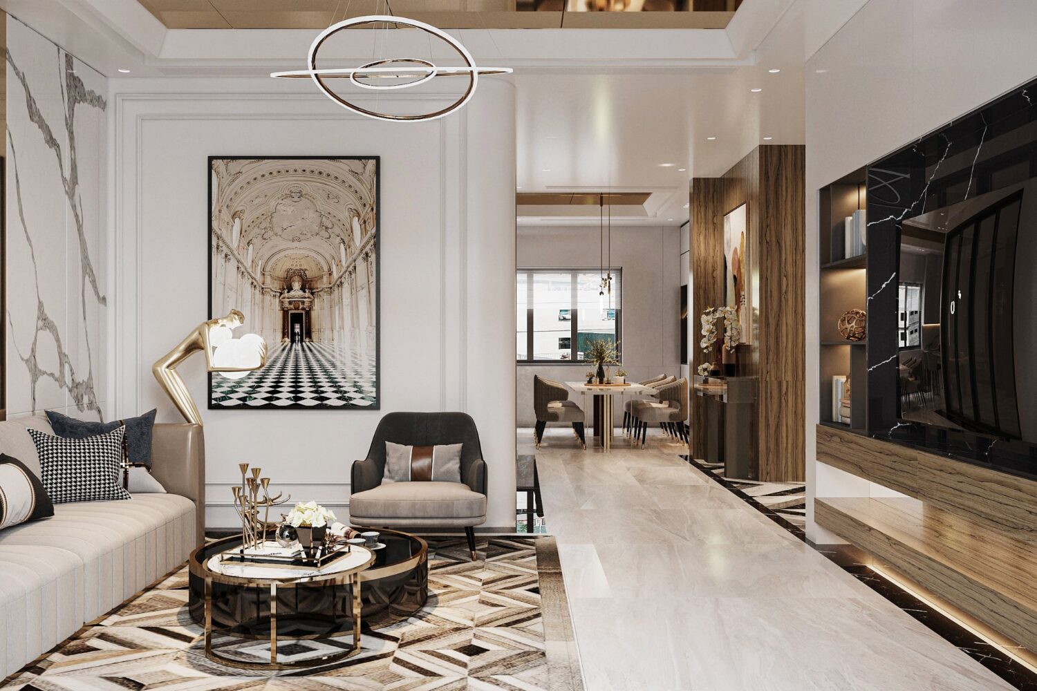 3D Interior Model Living room Scene 3dsmax 2412617