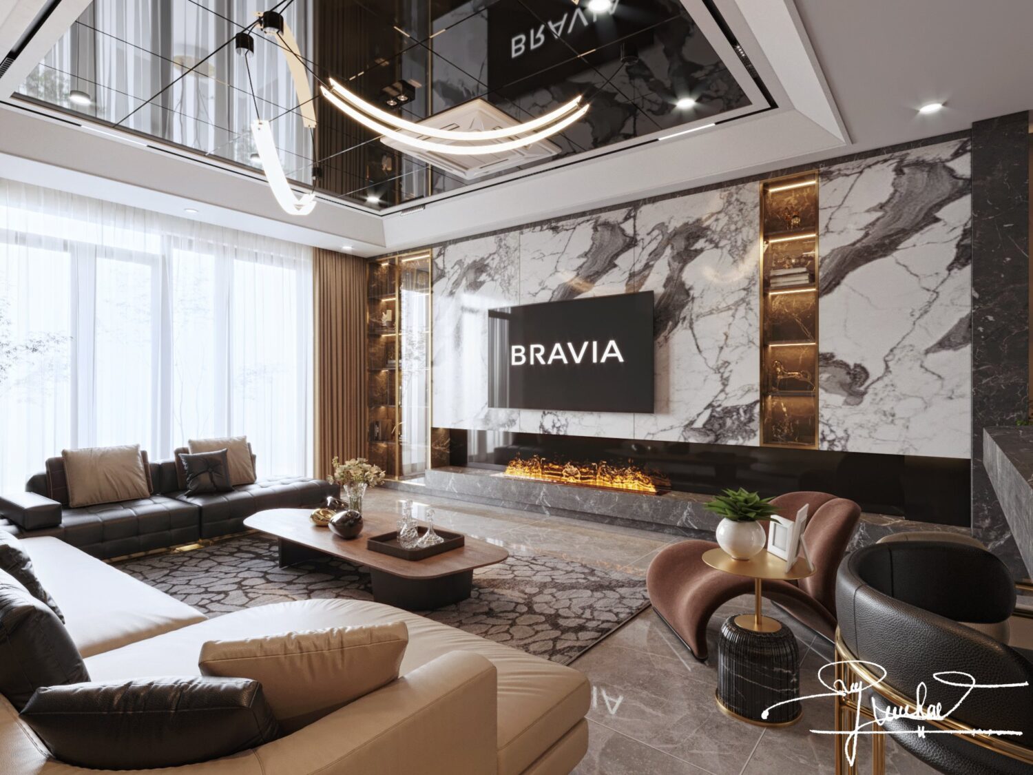 3D Interior Model Living room Scene 3dsmax 2412618