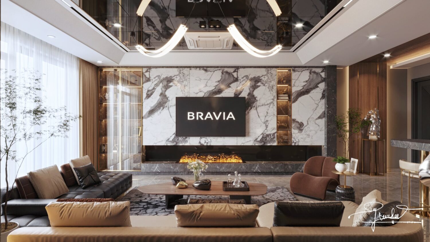 3D Interior Model Living room Scene 3dsmax 2412618