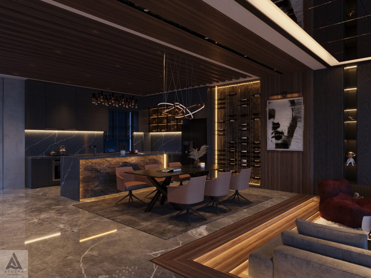 3D Interior Model Living room Scene 3dsmax 2412625