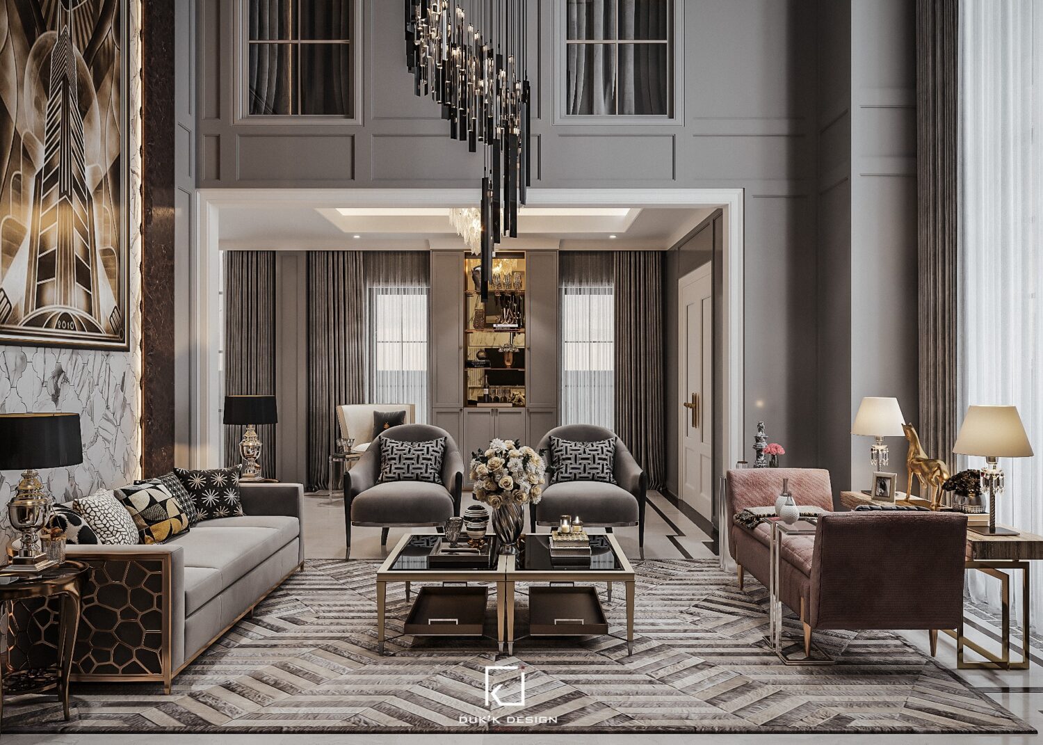 3D Interior Model Living room Scene 3dsmax 2412653