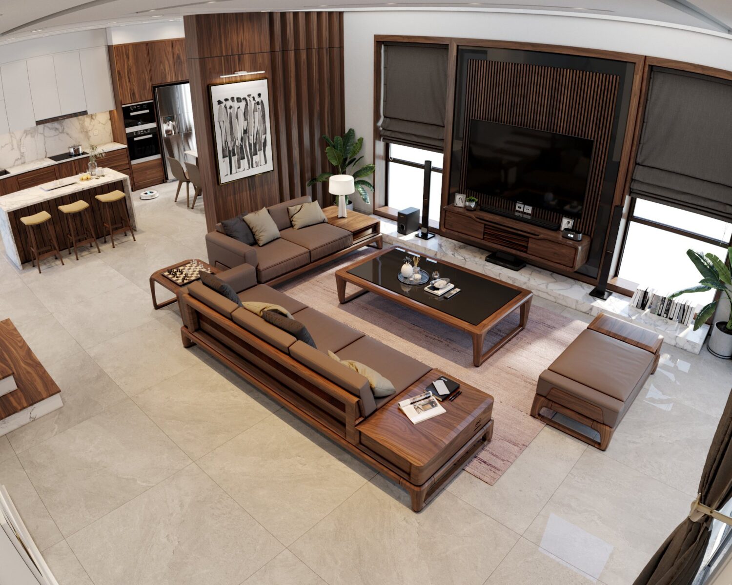 3D Interior Model Living room Scene 3dsmax 2412684