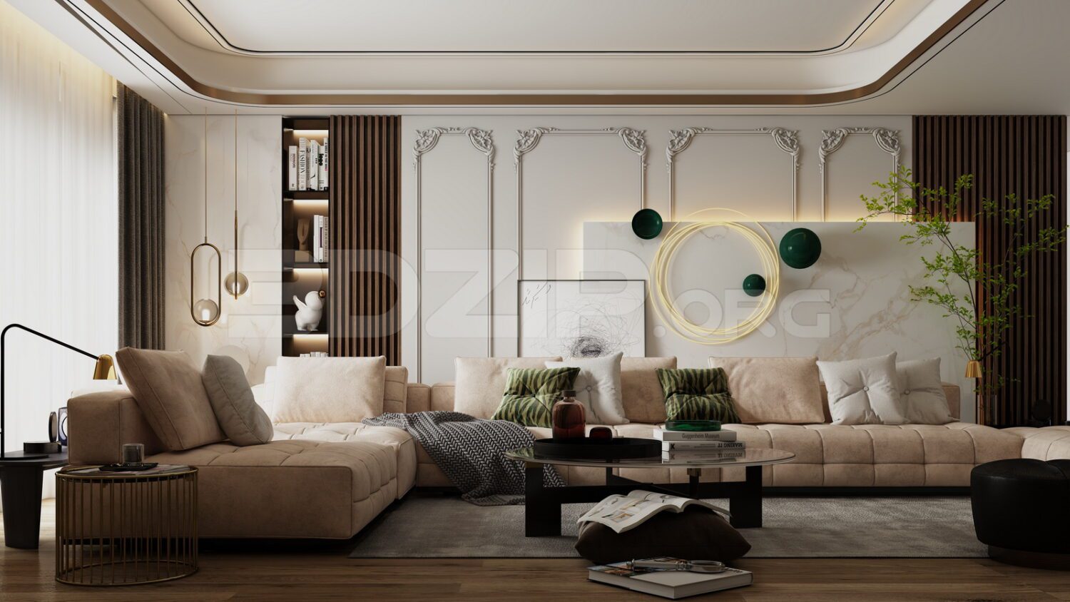 3D Interior Model Living room Scene 3dsmax 2411251